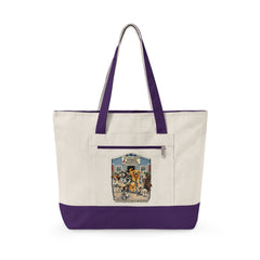 Who Let The Dogs Out  Baldwin Harbor Animal Hospital Canvas Tote — Zippered Tote Bag for Dog Lovers
