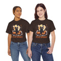 Black Cat And Pumpkin! Graphic Unisex Heavy Cotton Tee