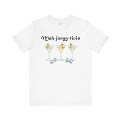 Mah-jongg-tinis  / Mahjong Martini graphics  / Unisex Jersey Short Sleeve Tee /  See Our Matching Tote Bags and Coffee Mugs