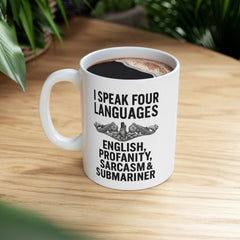 Submarine Enlisted Language Lover Ceramic Mug | Navy Submarine Coffee Cup