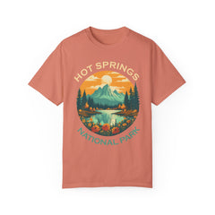 Hot Springs National Park Graphic, Comfort Colors Soft Relaxed Fit Unisex Garment-Dyed T-shirt