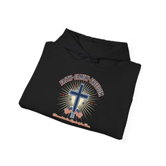 Faith & Freedom Cross Hoodie | Patriotic, Faith-Based July 4th Vintage Americana