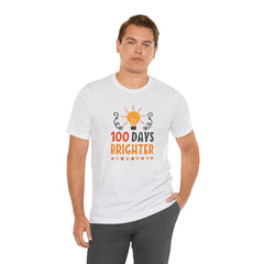 100 Days of School Brighter Teacher Appreciation T-Shirt