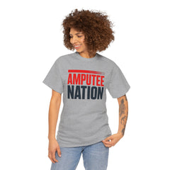 Amputee Nation Unisex Heavy Cotton Tee, Support Shirt, Gift for Amputees, Awareness Apparel, Casual Comfort Wear