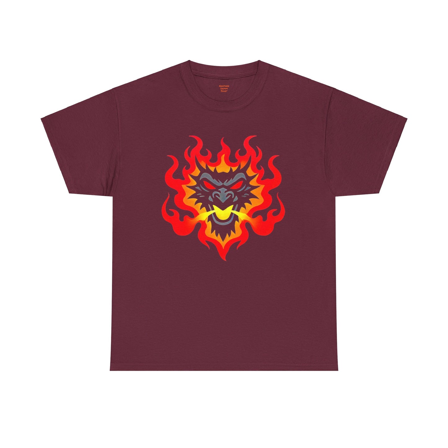 Flaming Fire Dragon - Graphic Unisex Heavy Cotton Tee