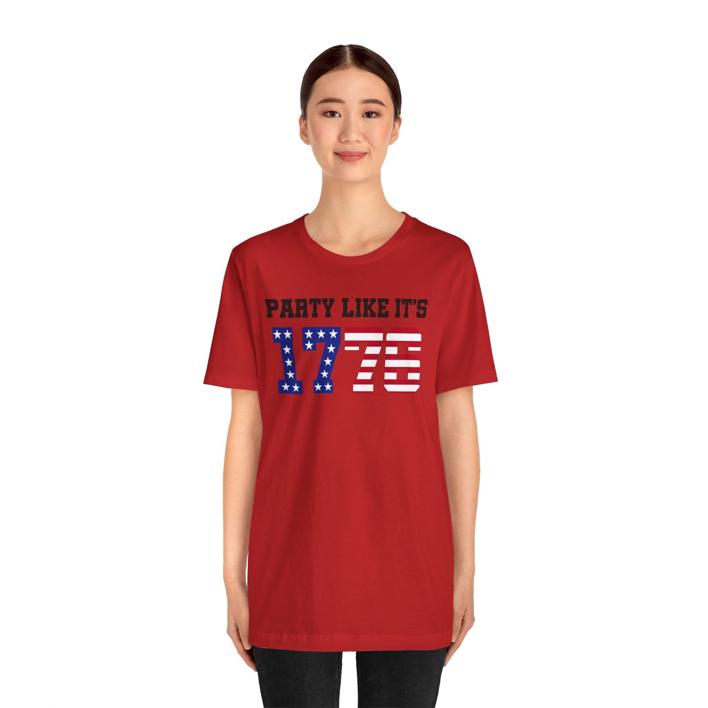 Party Like Its 1776, Graphic Unisex Jersey Short Sleeve Tee