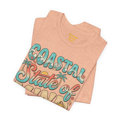 Coastal State of Mind Tee — Retro Beach Graphic T-Shirt