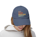 Eat Sleep Mahjong Repeat, Unisex Distressed Cap, Mahjong cap, unisex mahjong hat, distressed cap, eat sleep mahjong, gift for mahjong player