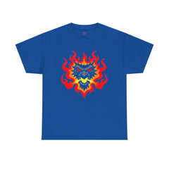 Flaming Fire Dragon - Graphic Unisex Heavy Cotton Tee