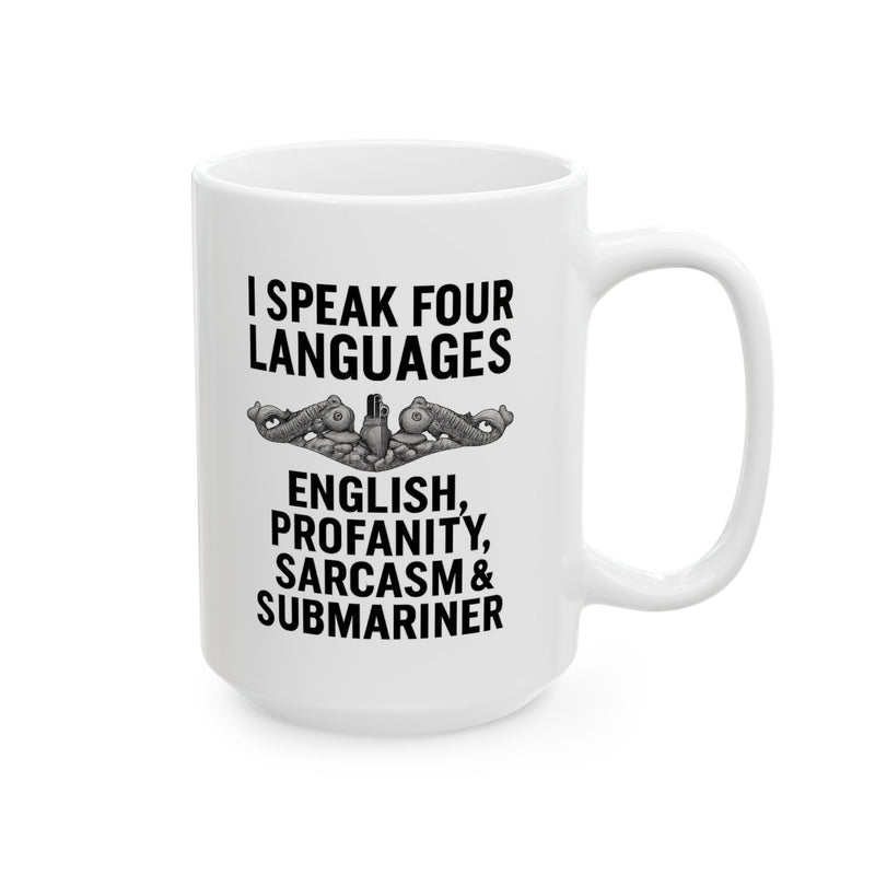 Submarine Funny Language Lover's Ceramic Mug | Perfect Gift for Linguists, Veterans, Writers, Teachers, Coffee Lovers, Gift for Holidays