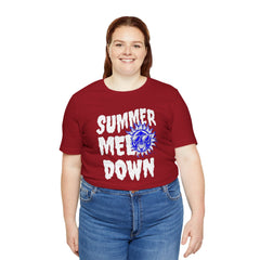 Summer Meltdown Graphic Tee — "Summer Melt Down" Sun Design