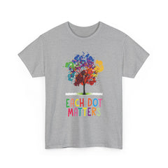 EACH DOT MATTERS Tree Unisex Heavy Cotton Tee / International Dot Day / Happy Dot Day / Teachers / Children / Elementary School