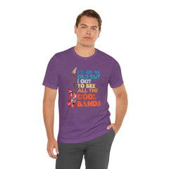 Vintage Rock Band Graphic Tee - 'I May Be Old, But I Got to See All the Cool Bands'