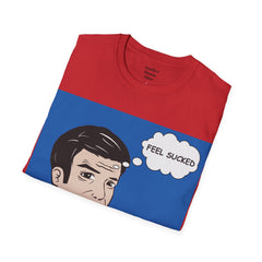 Feel Sucked Pop Art Guy Unisex Softstyle T-Shirt