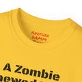 A Zombie Chewed It Off - Unisex Ultra Cotton Tee | Amputee, Leg Amputee, Limb Awareness. Amputee Zombie Fan, Amputee Sunset, Amputee Fun