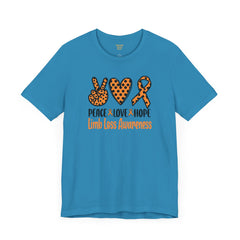 Limb Loss Awareness - Unisex Short Sleeve Tee,Amputee Awareness,Leg Amputee,Arm Amputee,Gift For Him,Gift For Her,Unique Amputee Gift