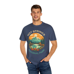 Hot Springs National Park Graphic, Comfort Colors Soft Relaxed Fit Unisex Garment-Dyed T-shirt