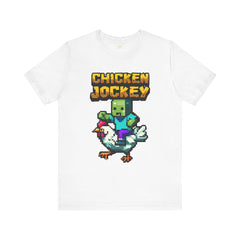 Video Game Chicken Jockey Tee - Unisex Short Sleeve T-Shirt