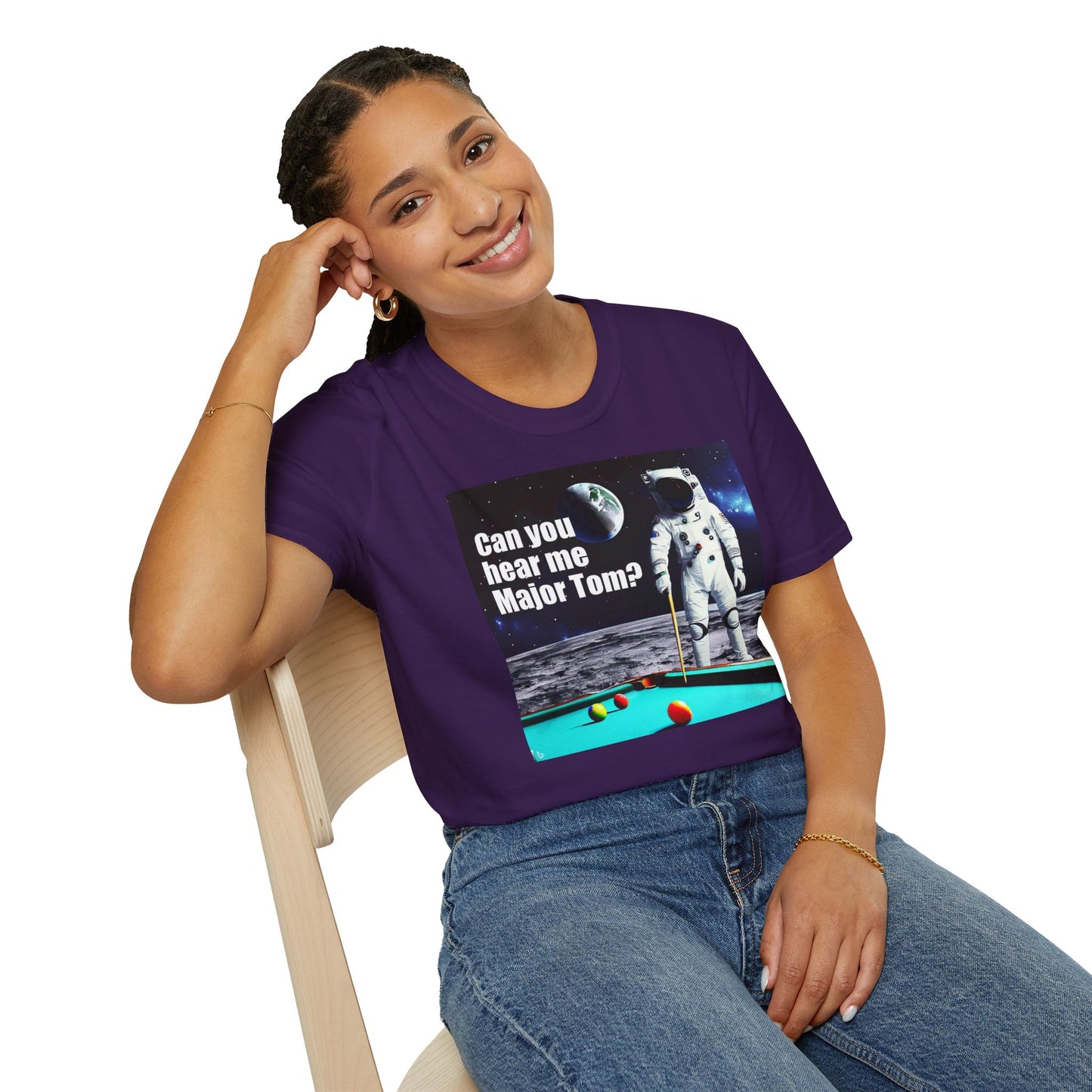 Can You Hear Me Major Tom? Unisex Soft Style T Shirt