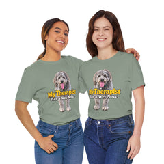 My Therapist Has A Wet Nose Personalized with your dog(s) image T-Shirt