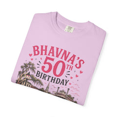 Bhavna Personalized 50th Birthday Girls Trip Savannah, Georgia T-Shirt