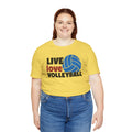 Live Love Volleyball T Shirt,gift for her,gift for him,volleyball gift,sports tee,team shirt,player gift,coach gift,Love Volleyball,Spike it