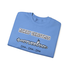 Bolder Font MERRY  CHRISTMAS Submarine Brotherhood -Unisex Crewneck Sweatshirt