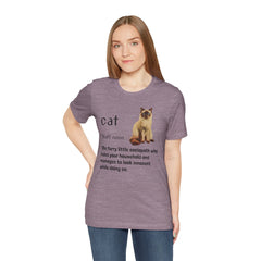 Cat Sociopath Defintion - Unisex Jersey Short Sleeve Tee