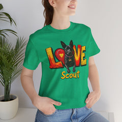 Personalized Love Your Dog T-Shirt — Designed with your dogs name and picture Graphic Tee