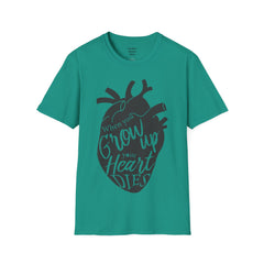 THE BREAKFAST CLUB "When You Grow Up, Your Heart Dies." - Allison Reynolds The Basketcase Unisex Softstyle T Shirt