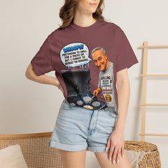 Grill Master Grandpa Funny BBQ T-Shirt — "Whoops! Pretending to Grill for a Photo" Graphic Tee