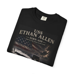 USS Ethan Allen SSBN-608 T-Shirt — "Forty One for Freedom" Patriotic Submarine Tee