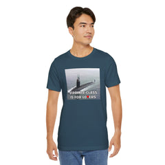 Funny Submarine Tee, Nautical Humor Shirt, Virginia-Class Submarine Gift, Unisex Graphic T-Shirt, Navy Life Apparel, Casual Wear