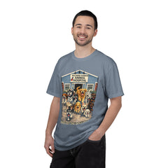 Front Graphic "Who Let the Dogs Out?" Baldwin Harbor Animal Hospital Cute Vet Clinic T Shirt