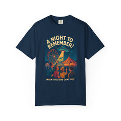 A Night to Remember! Vintage Style Unisex T-Shirt, Retro Graphic Tee, Fun Carnival Shirt, Summer Festival Top, Unique Gift