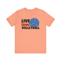 Live Love Volleyball T Shirt,gift for her,gift for him,volleyball gift,sports tee,team shirt,player gift,coach gift,Love Volleyball,Spike it