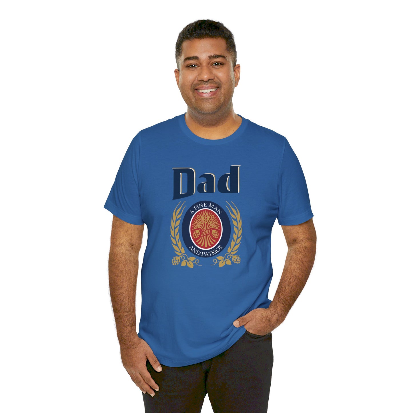 DAD A Fine man and Patriot, Unisex Softstyle T-Shirt