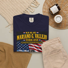 USS Mariano G. Vallejo SSBN-658 Submarine T-Shirt — Forty One For Freedom Patriotic Tee