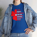 Memorial Day Poppy Tee, For Those Who Fought For Me, Unisex Cotton Tee