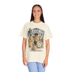 Front Graphic "Who Let the Cats Out?" Baldwin Harbor Animal Hospital Cute Vet Clinic T Shirt