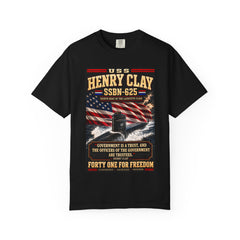USS Henry Clay SSBN-625 Patriotic Submarine T-Shirt — Forty One for Freedom Design