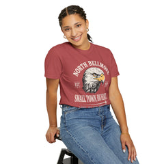 Your Home Town Personalized Eagle T‑Shirt — "Small Town, Big Heart"