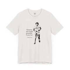 Terry Fox Inspirational Amputee Quote - Unisex Short Sleeve Tee,Amputee Awareness,Gift For Him,Gift For Her,Leg Amputee,Limb Loss Awareness