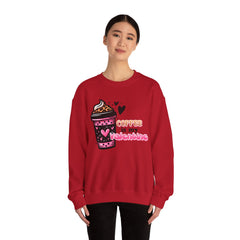 Woman's Coffee Is My Valentine - Unisex Heavy Blend™ Crewneck Sweatshirt