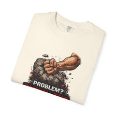 Problem? Punch the Boulder T-Shirt — Funny Raccoon City Gym / Motivational Workout Tee