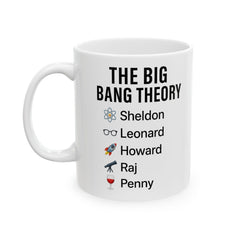 Fun Big Bang Theory Ceramic Mug, Scientist Gift, Unique Fan Gift