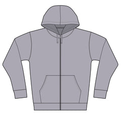 Personalized Full-Zip Hoodie with your name on front and your Dogs Image on back