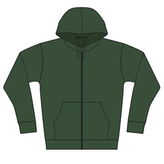 Personalized Full-Zip Hoodie with your name on front and your Dogs Image on back