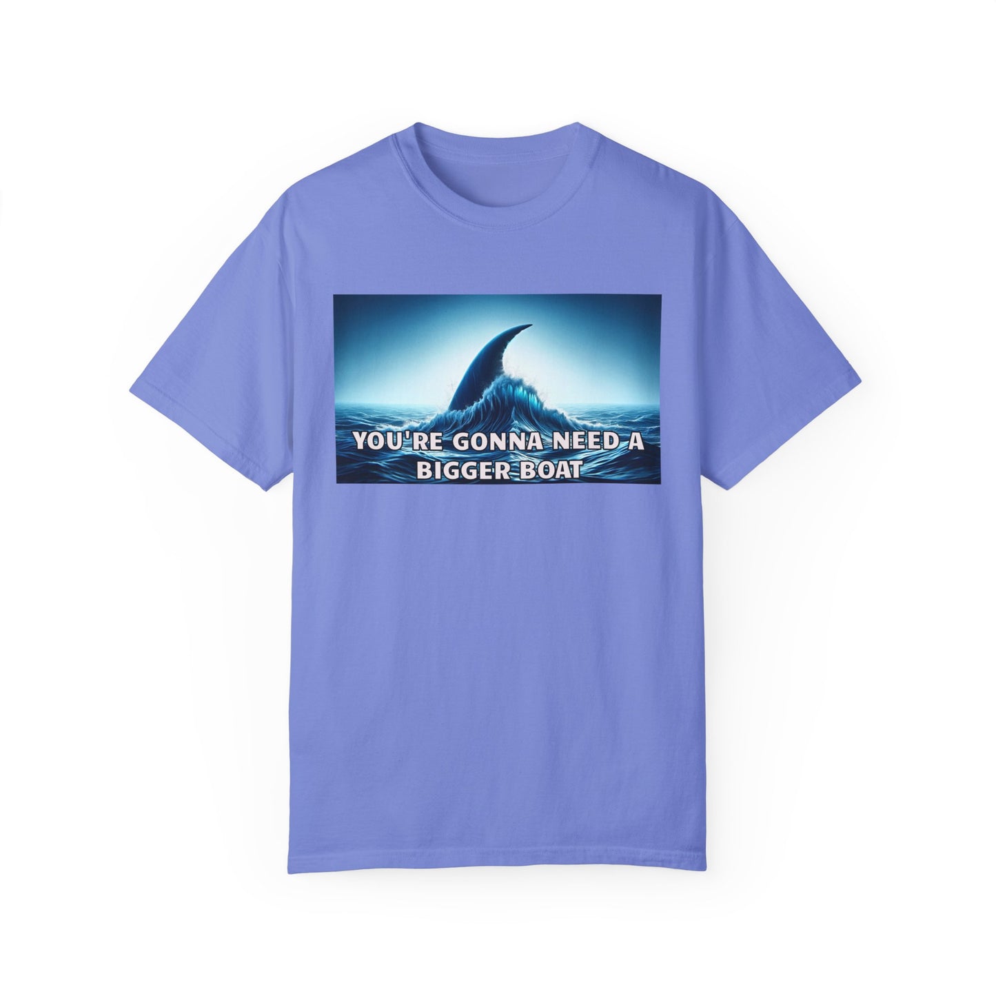 Jaws Movie  Influenced shark fin quote Mural Graphic - Unisex Comfort Colors Shirt