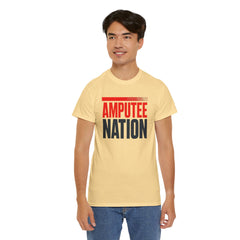 Amputee Nation Unisex Heavy Cotton Tee, Support Shirt, Gift for Amputees, Awareness Apparel, Casual Comfort Wear